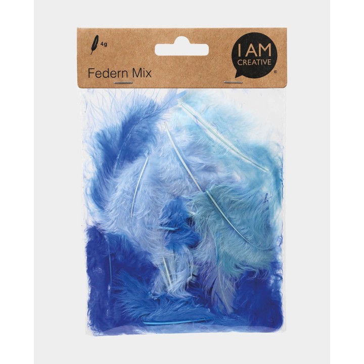 Piume Mix di toni blu