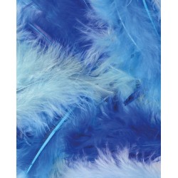 Feathers Mix blue tones