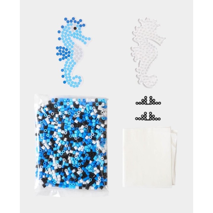 Iron on beads set seahorse