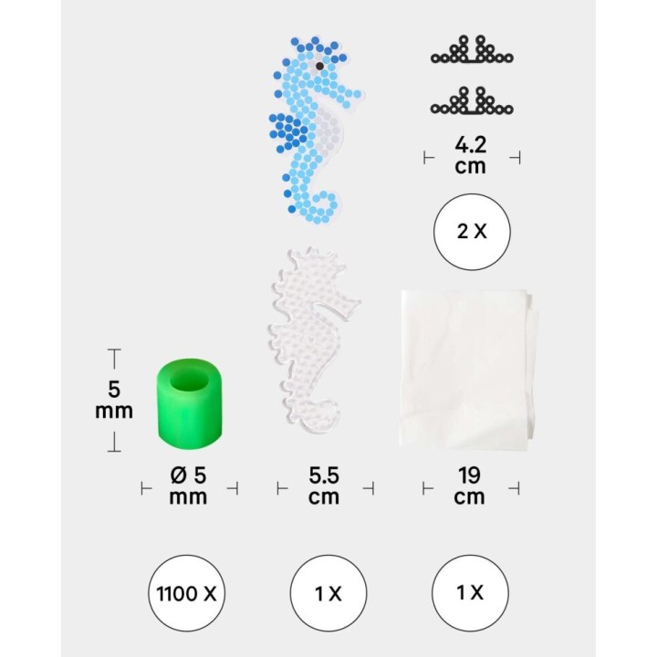 Set de perles à repasser Hippocampe