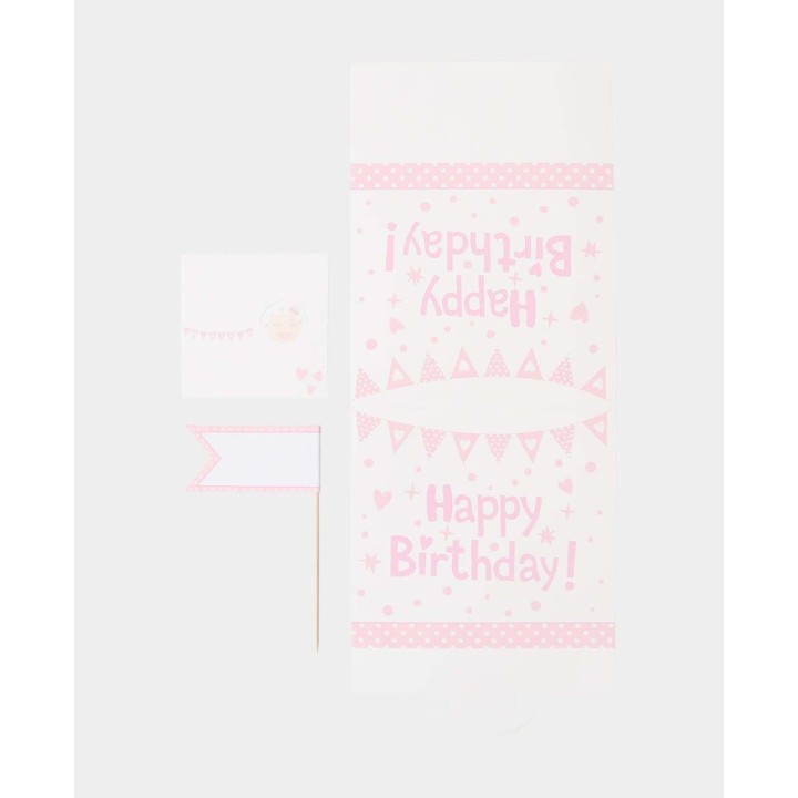 Baby Menu Kartenset 12-teilig Girl Pink