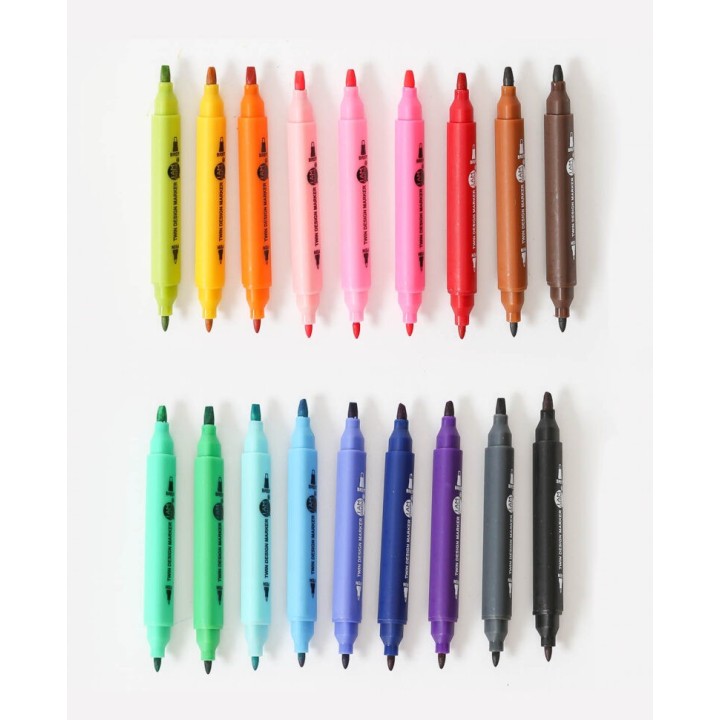 Twin Design Marker Mini 18 Stk.