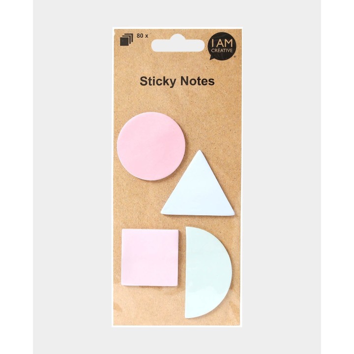 Notes repositionnables Géométrie pastel