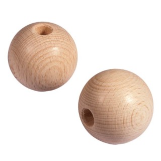 Palline in legno grezzo Rayher forate da 50 mm 2 pezzi.