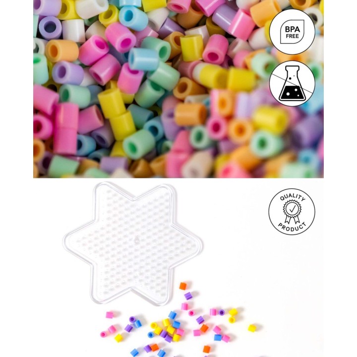 Iron on beads 5mm 1'000 pcs. Purple