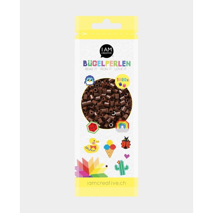 Bügelperlen 5mm 1’000 Stk. Dunkelbraun