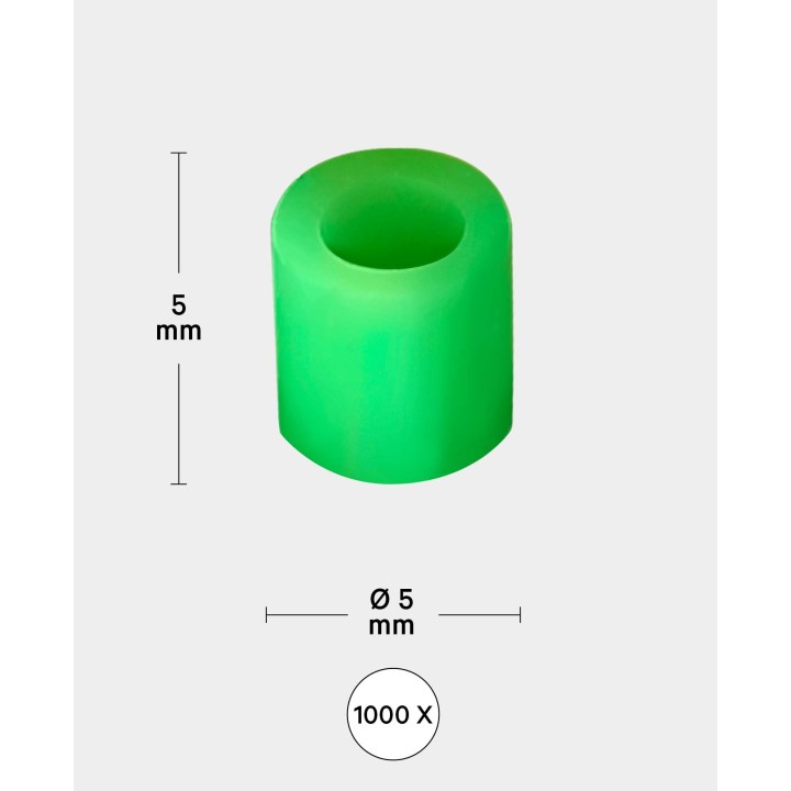 Iron-on beads 5mm 1'000 pcs. Transparent