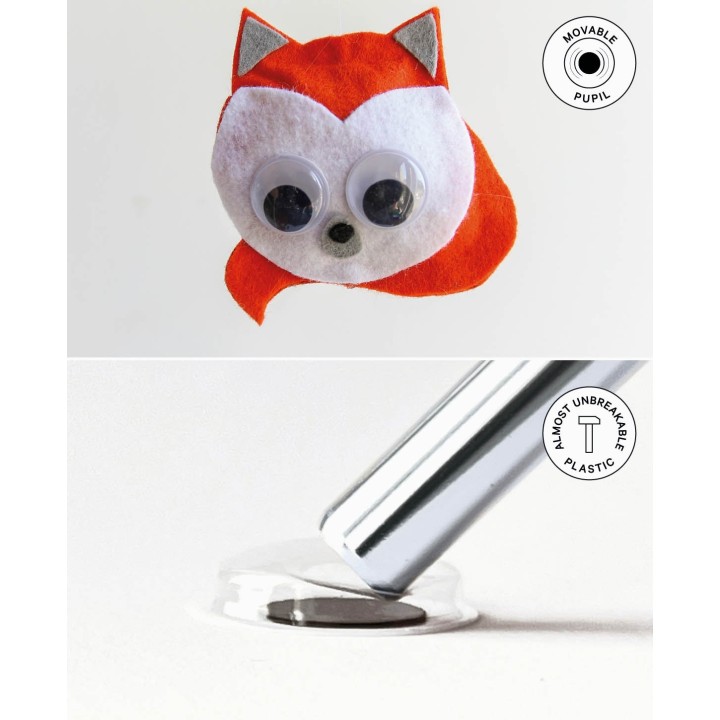 Wiggle eyes mini 3mm 50 pcs.