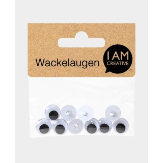 Wiggle eyes 12mm 10 pcs.