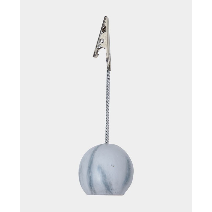 Krokodilklammer mit magnetischem Sockel Grau & Silber