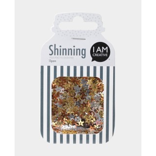 Stelle di paillettes 7 mm oro argento bronzo