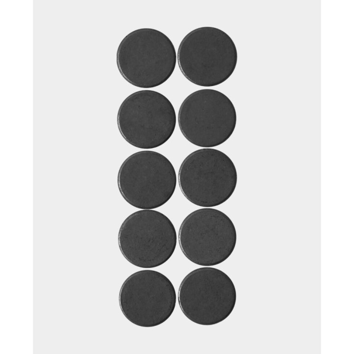 Aimants 20mm 10 pcs noir