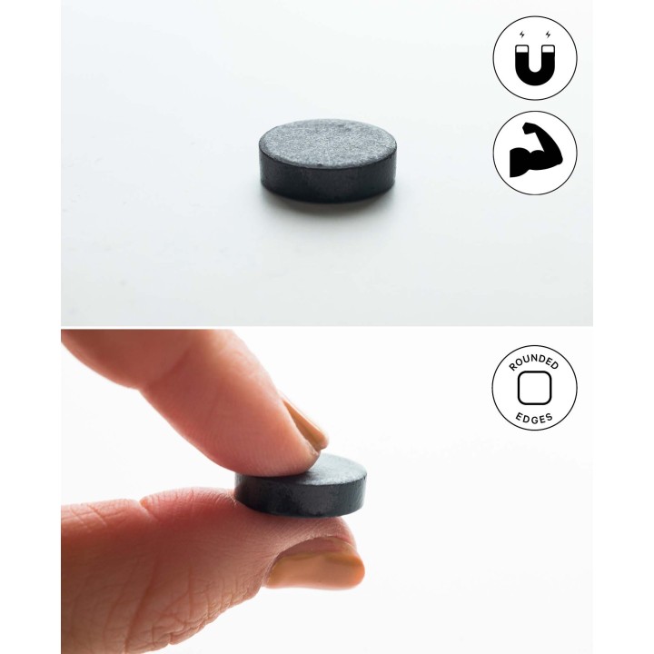 Magnets 20mm 10 pcs. black