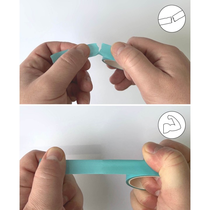 Washi tape 5m glitter argento 1 rotolo