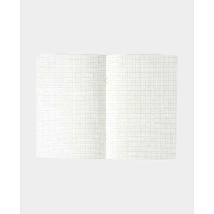 Quaderno con motivi floreali a scacchi A5 60 fogli verde menta