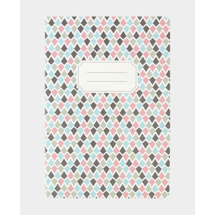 Notebook A5 mit karierten Blättern 60 Blatt Bunt