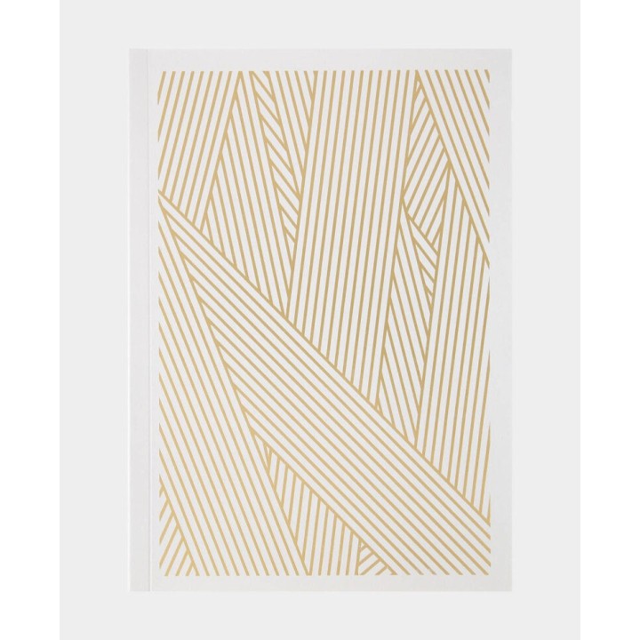 Notebook A5 mit karierten Blättern 80 Blatt Goldfolienprägung