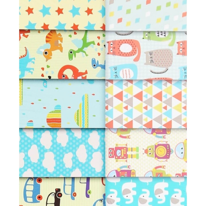 Bloc de papier avec 10 designs différents 50 feuilles