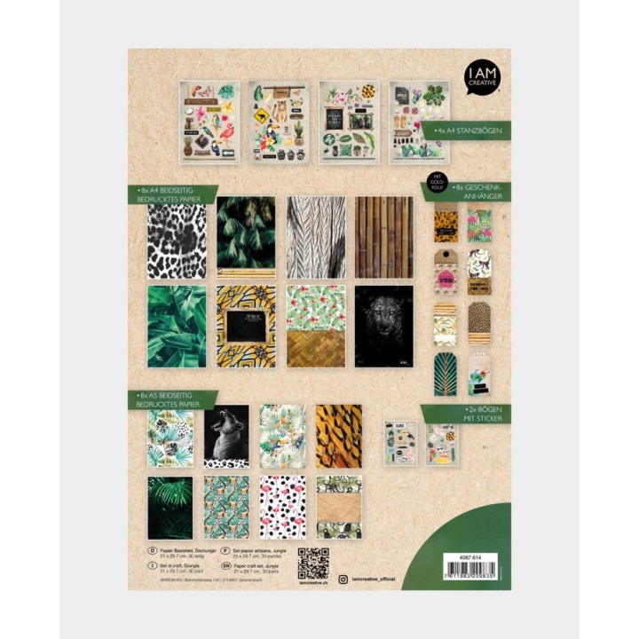 30-piece jungle craft set