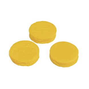 Colouring tablets for wax and candle gel yellow