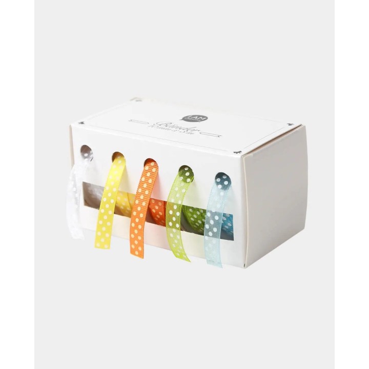 Nastri regalo 10mm x 3m 5 motivi colorati