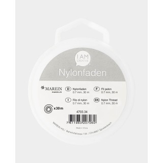 Filo di nylon 0,7 mm x 30 m Trasparente