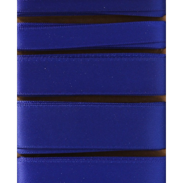 Satin ribbon 6 x 2 m blue