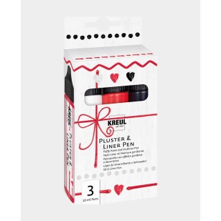 Set di 3 penne Kreul Pluster & Liner