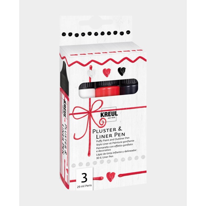 Kreul Pluster & Liner Pen 3er Set