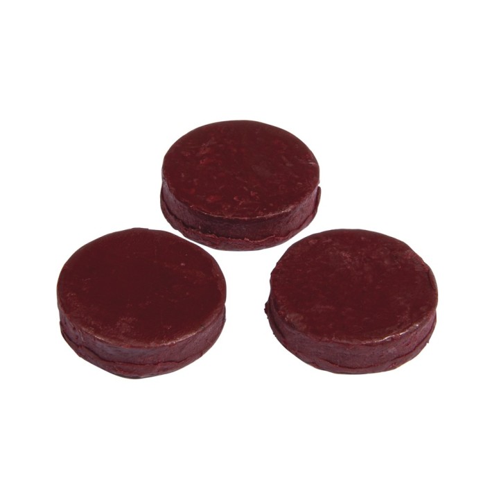 Colouring tablets for wax and candle gel red