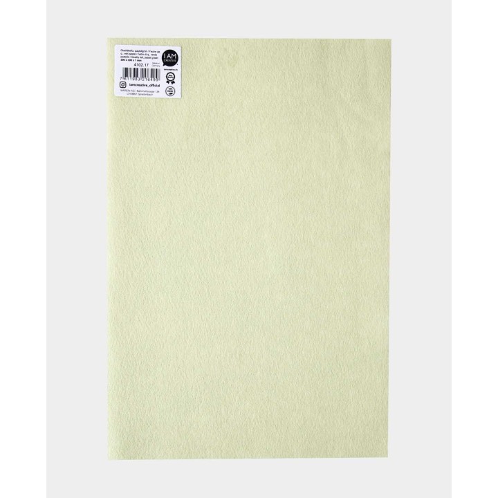 Feltro di qualità 20x30cm x 1mm verde pastello 1 pz.