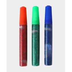 Glitter Glue Set 3 x 10ml Rot Blau Grün