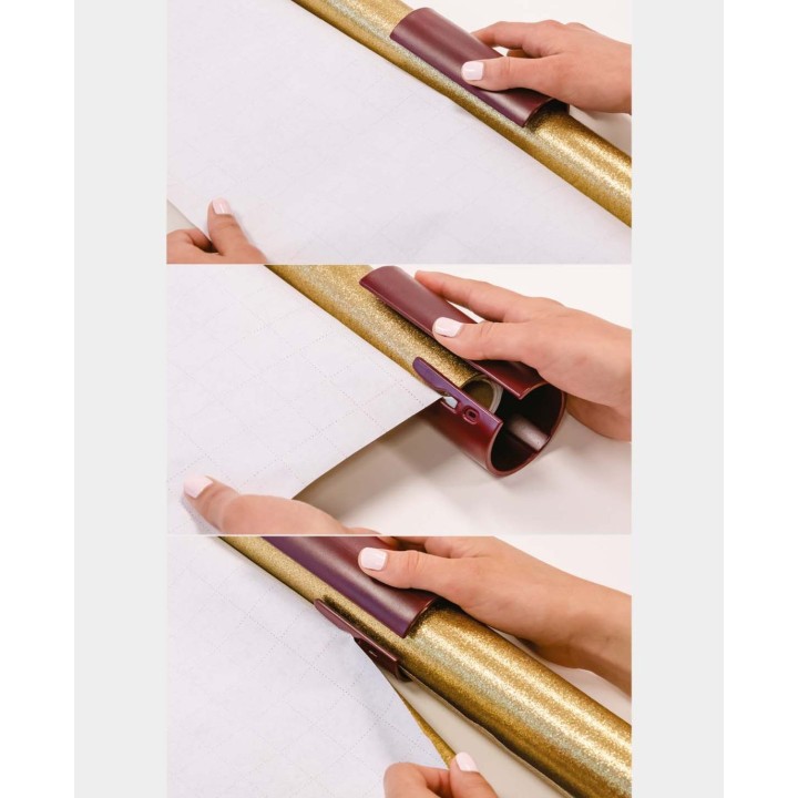 Wrapping paper and foil cutter red