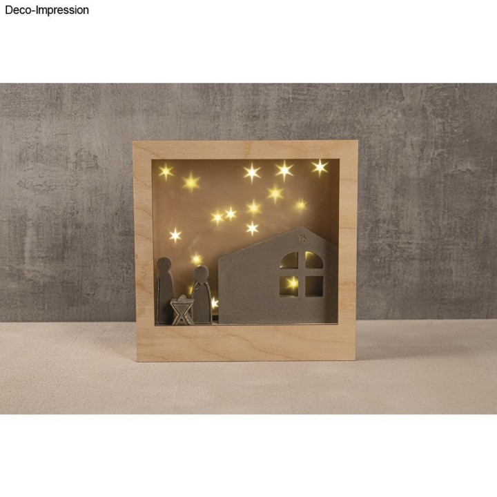 Rayher mini LED fairy lights with wire / timer light yellow 130cm