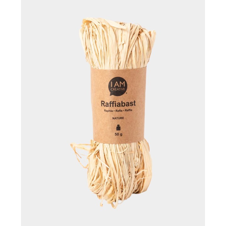 I Am Creative Raffiabast matt Natur 50g