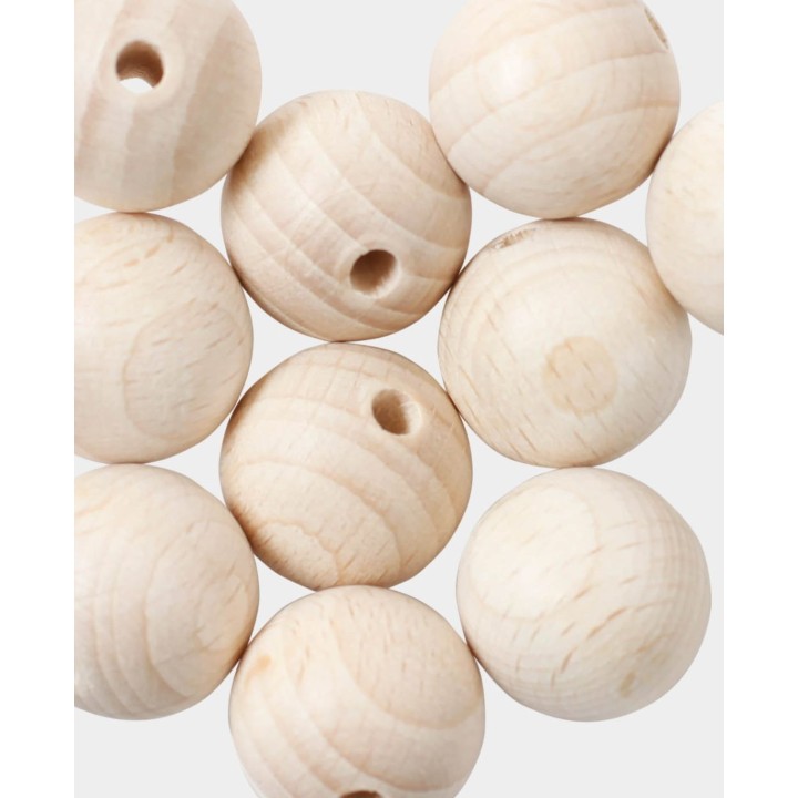 I Am Creative raw wood balls drilled ø 18 mm 250 pcs.