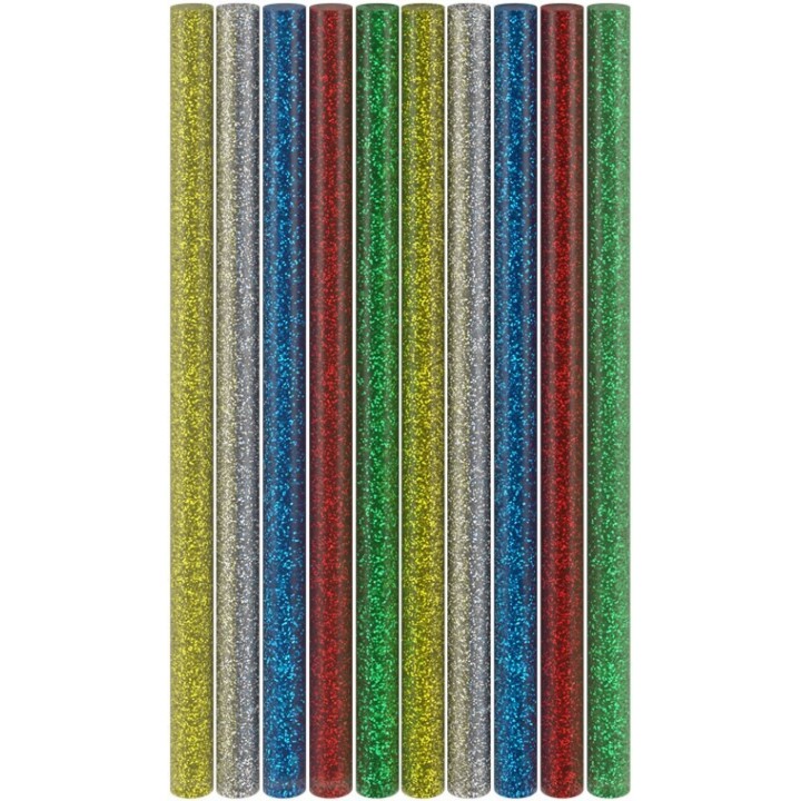 Goobay colla a caldo stick 11mm 5 colori glitterati 10 pz.