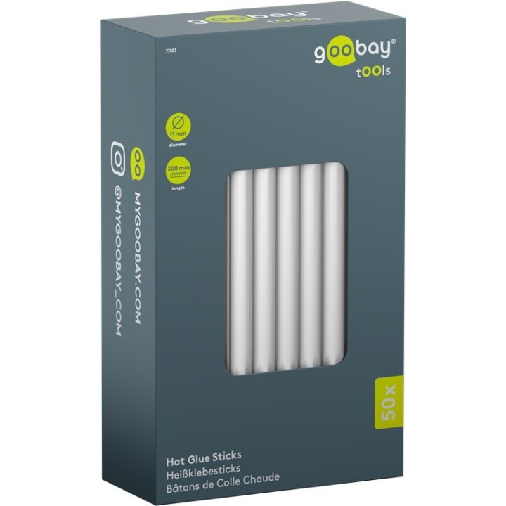 Goobay Bâtons de colle chaude 11mm 50 pcs.