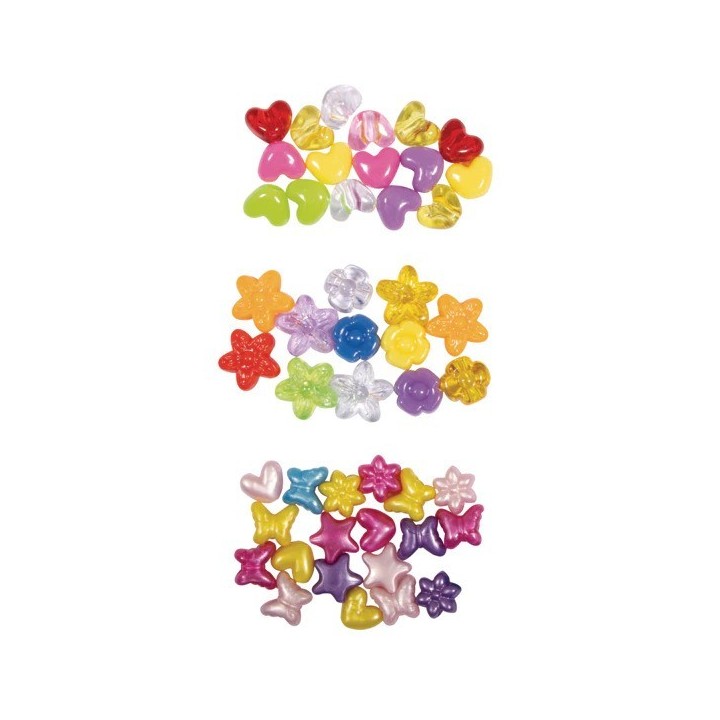 Rayher Beads Mix Fancy 10mm Coloured