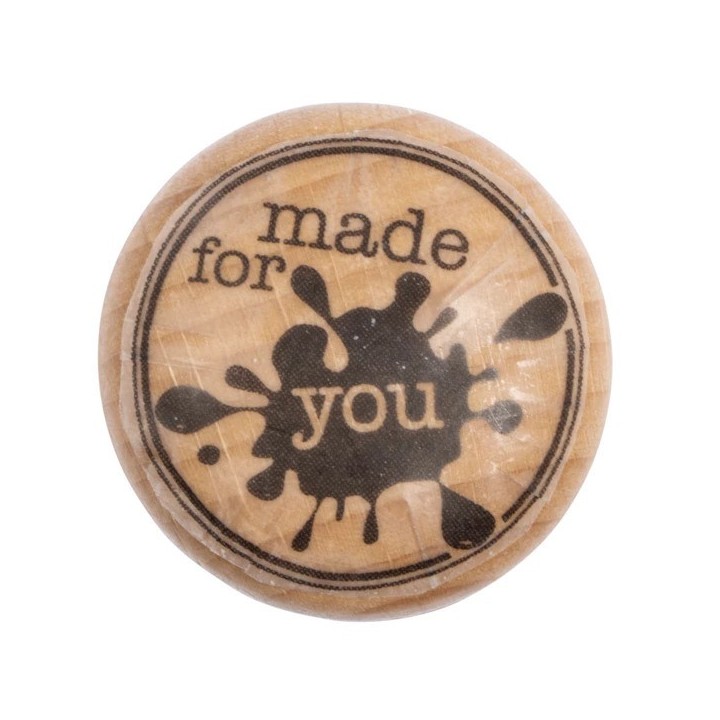 Rayher Holz-Stempel "made for you" 3cm