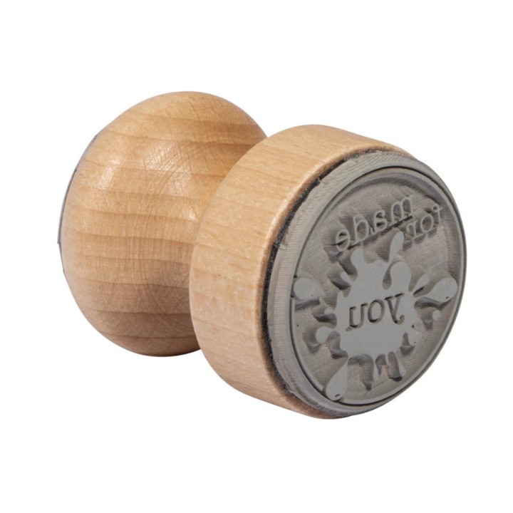 Rayher Tampon en bois "made for you" 3cm