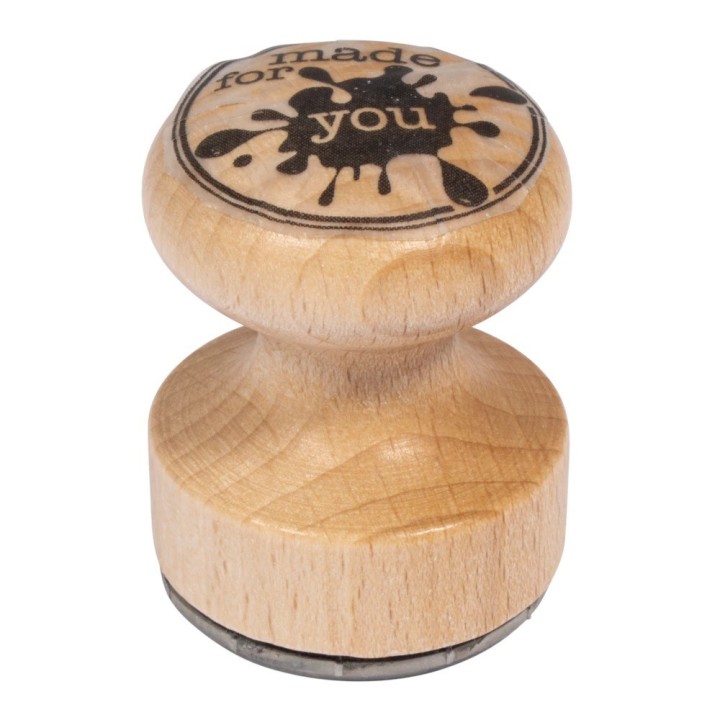 Rayher Tampon en bois "made for you" 3cm