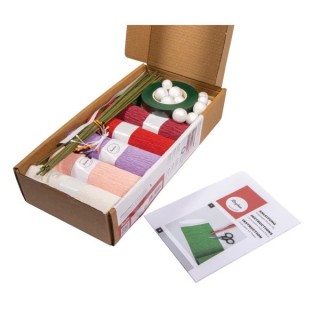 Rayher Set de fleurs en papier crépon multicolore