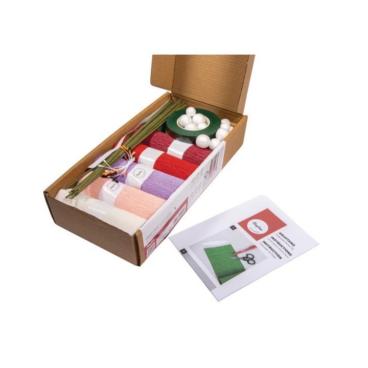 Rayher Krepppapier Blumen Set Bunt