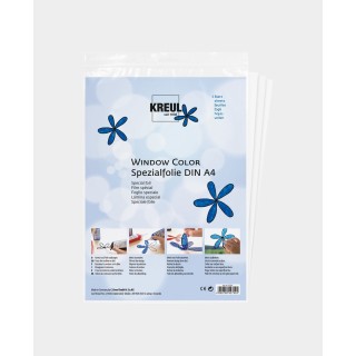 KREUL Window Color Spezialfolie 3 Blatt A4