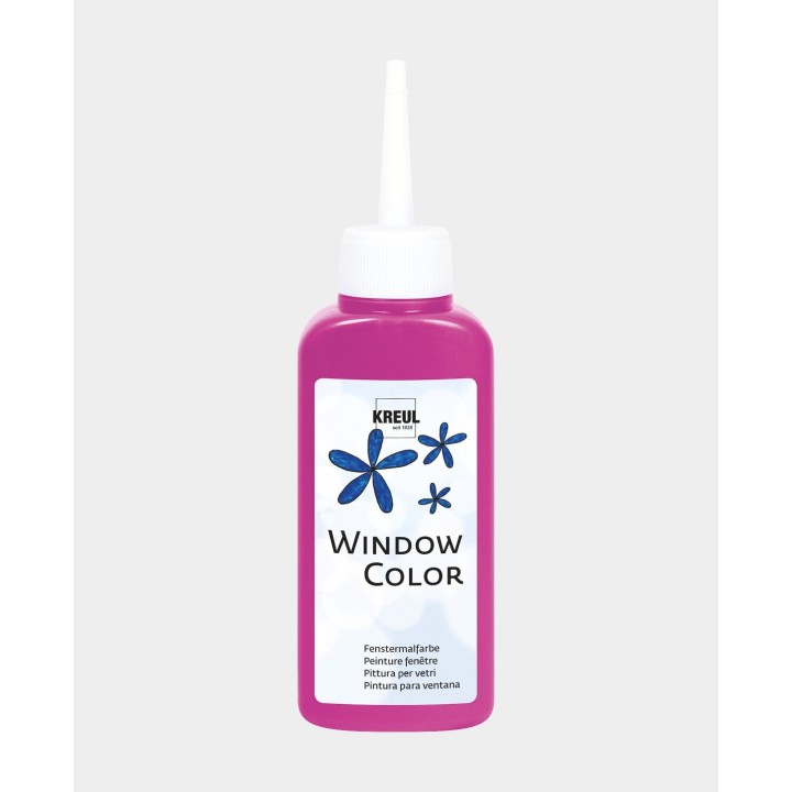 KREUL Peinture pour fenêtres à base d'eau rose 80ml