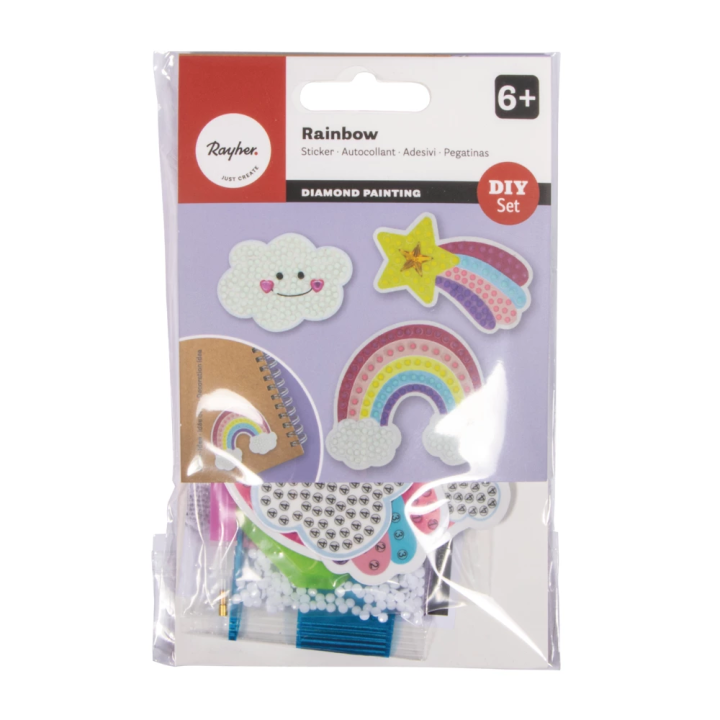 Rayher Bastelpackung Diamond Painting Rainbow