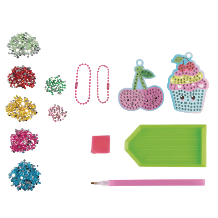 Rayher Bastelpackung Diamond Painting Cherry & Cupcake