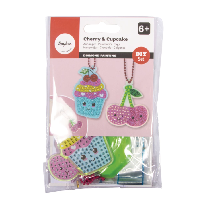 Rayher Craft pack Diamond Painting Cherry & Cupcake