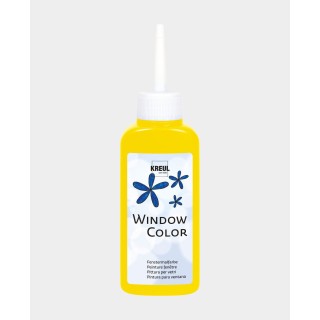 KREUL peinture pour fenêtres à base d'eau jaune soleil 80ml